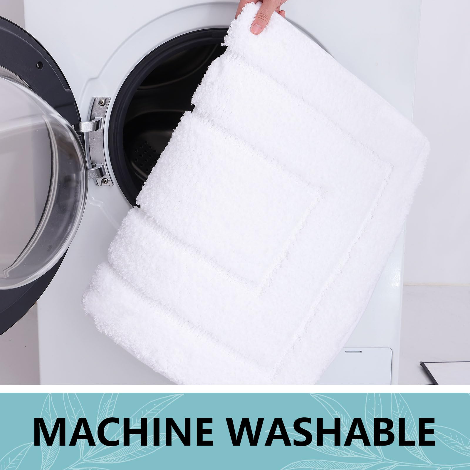 Buganda Bathroom Rugs, 24'' X 16'', Soft And Absorbent Microfiber Bath Rugs, Non-Slip Shaggy Bath Carpet, Machine Wash Dry Bath